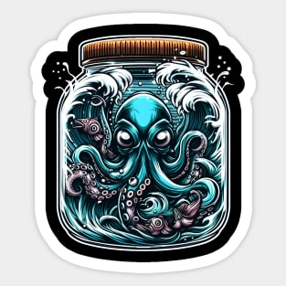 Wave Octopus Sticker